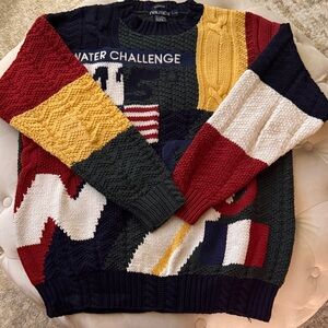 Nautica Men's Colorblock Crewneck Sweater Size large